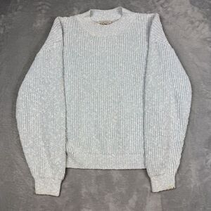 ALPS Ladies Blue Speckled Knit Sweater Crew Neck Pullover Women’s Large